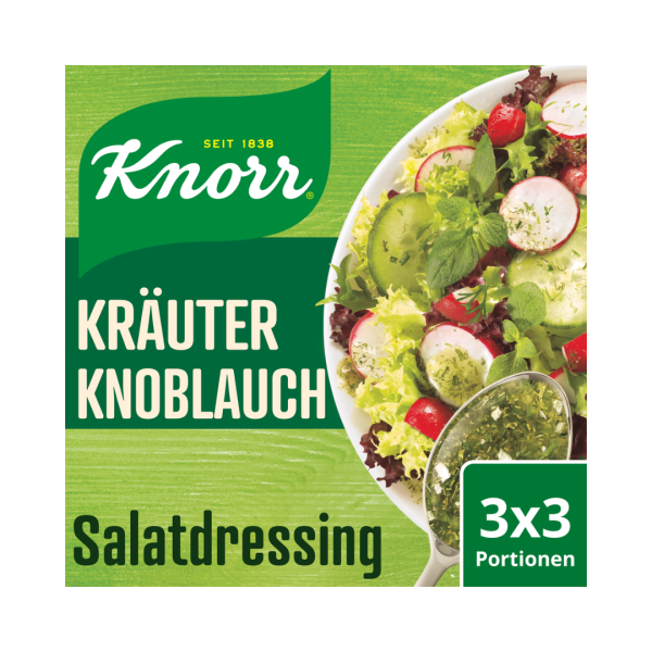 Knorr Salatkrönung Kräuter-Knoblauch, Klare Marinade